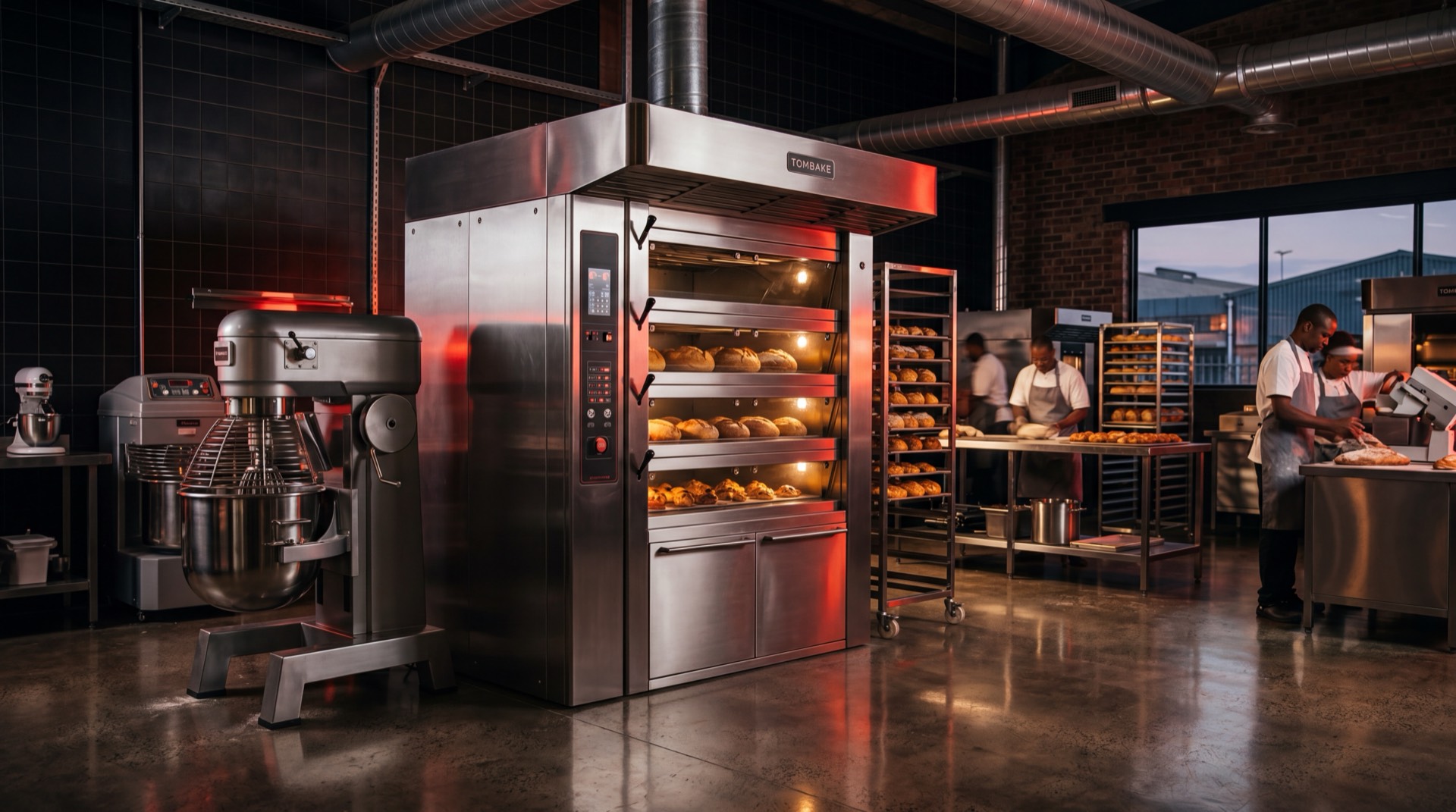 Tombake rotary rack oven for rent